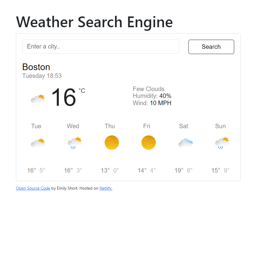 React City Weather