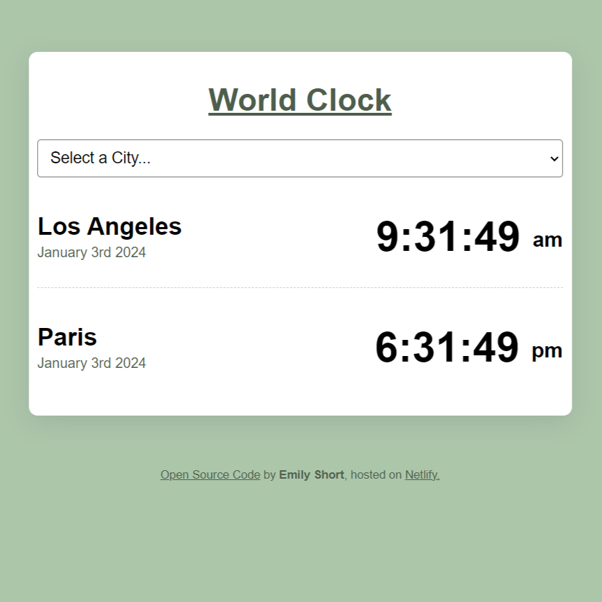 World Clock